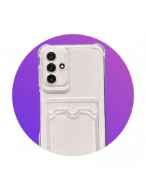 Mr.Casse Samsung Galaxy A25 İle Uyumlu Kartlıklı, Darbeye Dayanıklı (Shockproof) Şeffaf Kılıfı
