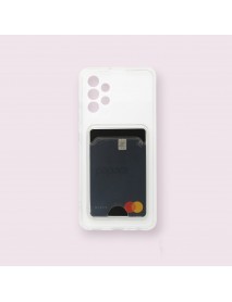 Mr.Casse Samsung Galaxy A73 İle Uyumlu Kartlıklı, Darbeye Dayanıklı (Shockproof) Şeffaf Kılıfı